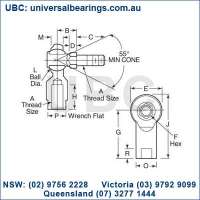 rod end studded female imperial kit australian sellers rod end studded female imperial kit australian sellers