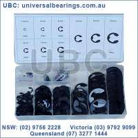 E clip circlip kit 300 piece kit carbon steel