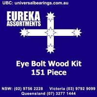 Eye bolt wood kit 151 piece eureka assortments