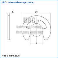 1 Stainless Steel E Clips