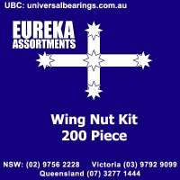 Wing Nut kit 150 pieces eureka assortments