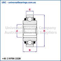 Plough Bearings Square Bore Cylindrical Diagram