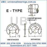 e type clip circlip kit carbon steel 300 pieces