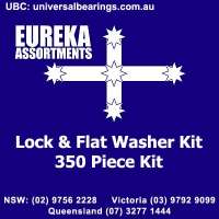 Lock and Flat Washer Kit grab kit 350 piece piece eureka assortments