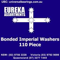 Bonded imperial washers seal 110 piece eureka assortment