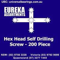 hex head self drilling screw 200 piece eureka assortments